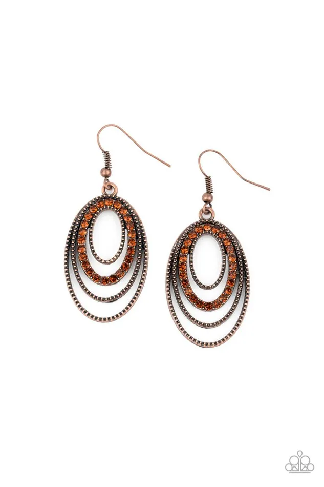 Paparazzi Earring Date Night Diva Copper Paparazzi Jewelry Earrings Paparazzi Earring Date Night Diva Copper Paparazzi Jewelry Earrings