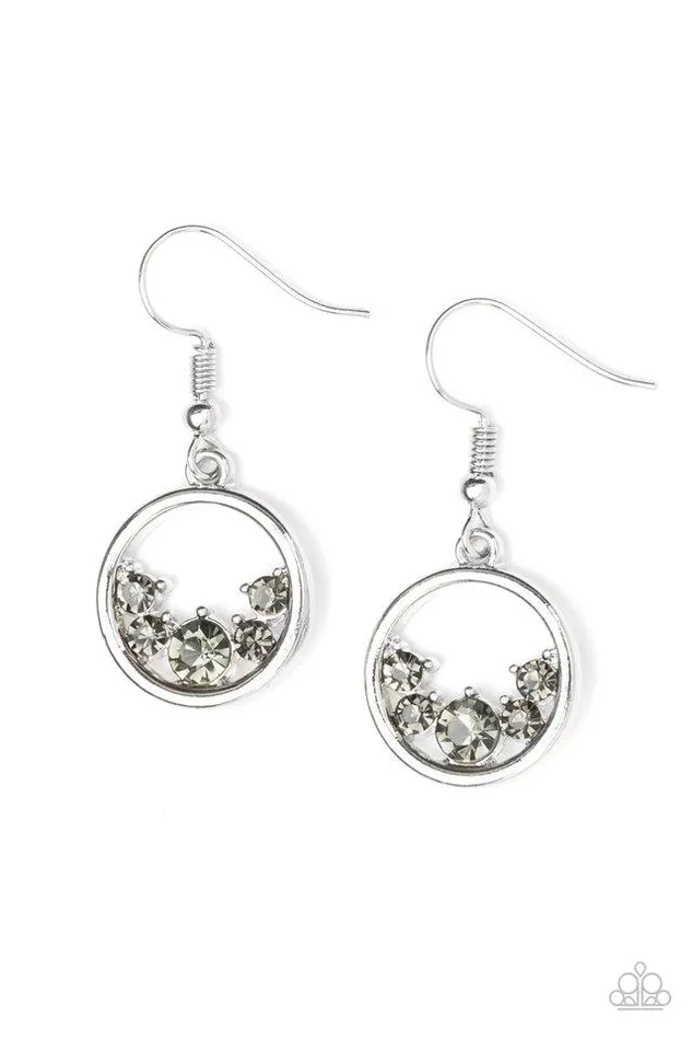Paparazzi Earring Effortlessly Effervescent Silver Paparazzi Jewelry Earrings