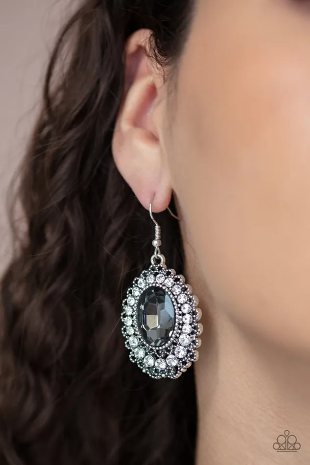 Paparazzi Earring Glacial Gardens Silver Paparazzi Jewelry Earrings
