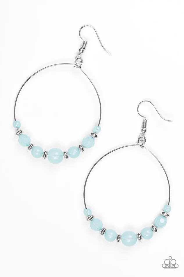 Paparazzi Earring Going For GLOW Blue Paparazzi Jewelry Earrings
