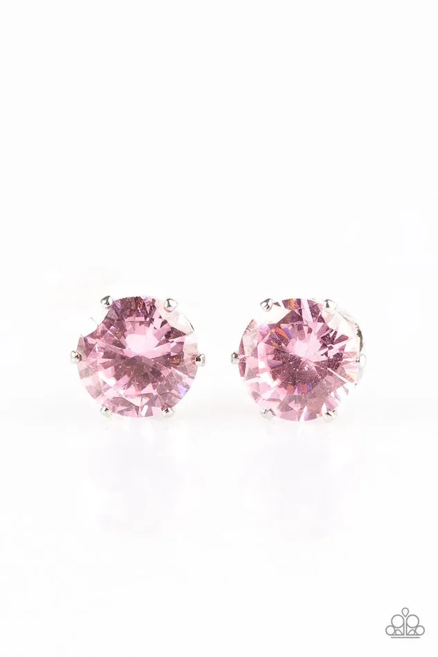 Paparazzi Earring Greatest Treasure Pink Paparazzi Jewelry Earrings