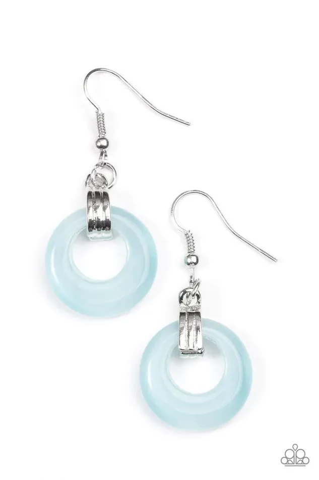 Paparazzi Earring Look High and GLOW Blue Paparazzi Jewelry Earrings