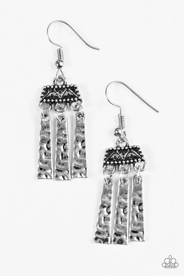 Paparazzi Earring Miss By A NILE Silver Paparazzi Jewelry Earrings