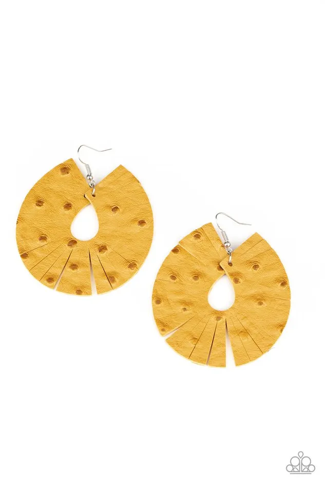 Paparazzi Earring Palm Islands Yellow Paparazzi Jewelry Earrings Paparazzi Earring Palm Islands Yellow Paparazzi Jewelry Earrings
