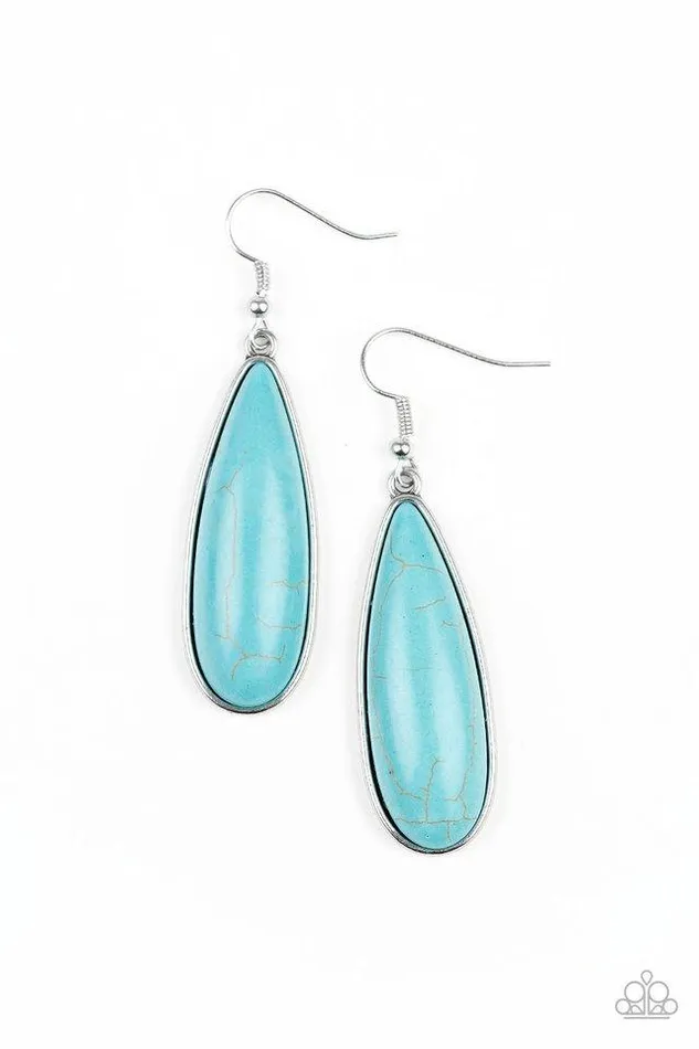 Paparazzi Earring Santa Fe Skies Blue Paparazzi Jewelry Earrings