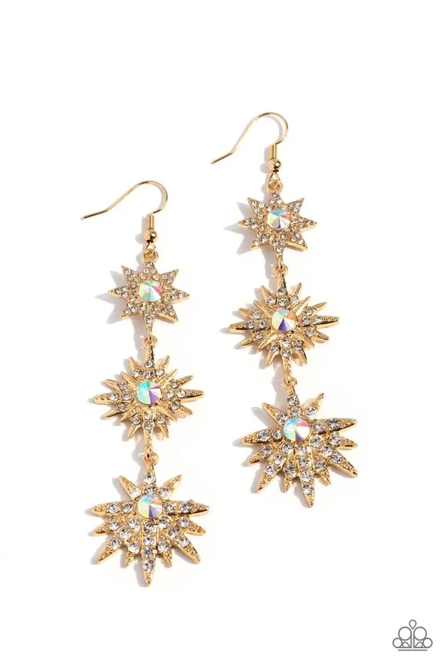 Paparazzi Earring Stellar Series Gold Paparazzi Jewelry Earrings Paparazzi Earring Stellar Series Gold Paparazzi Jewelry Earrings