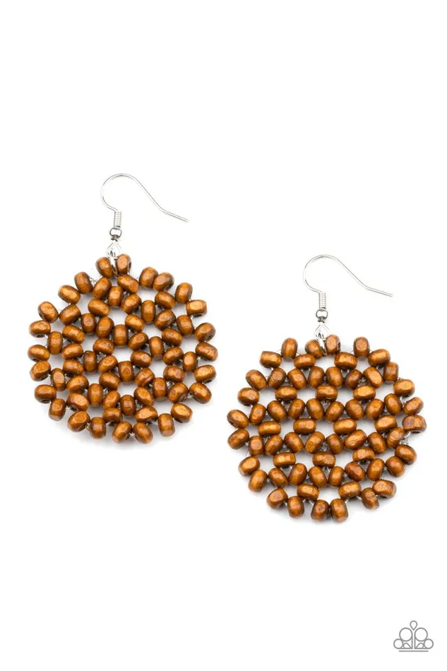 Paparazzi Earring Summer Escapade Brown Paparazzi Jewelry Earrings Paparazzi Earring Summer Escapade Brown Paparazzi Jewelry Earrings