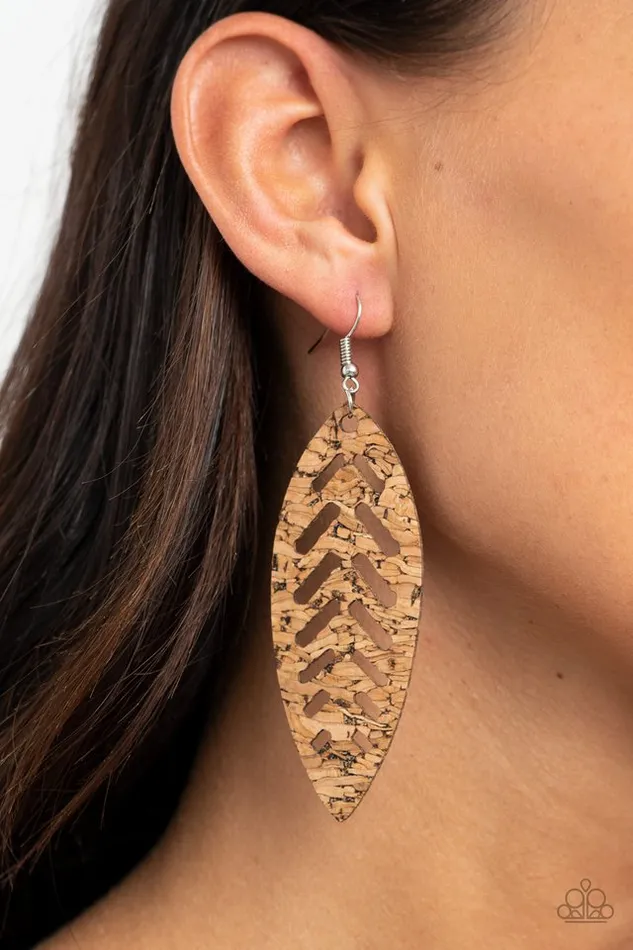 Paparazzi Earring Youre Such A CORK Paparazzi Jewelry Earrings