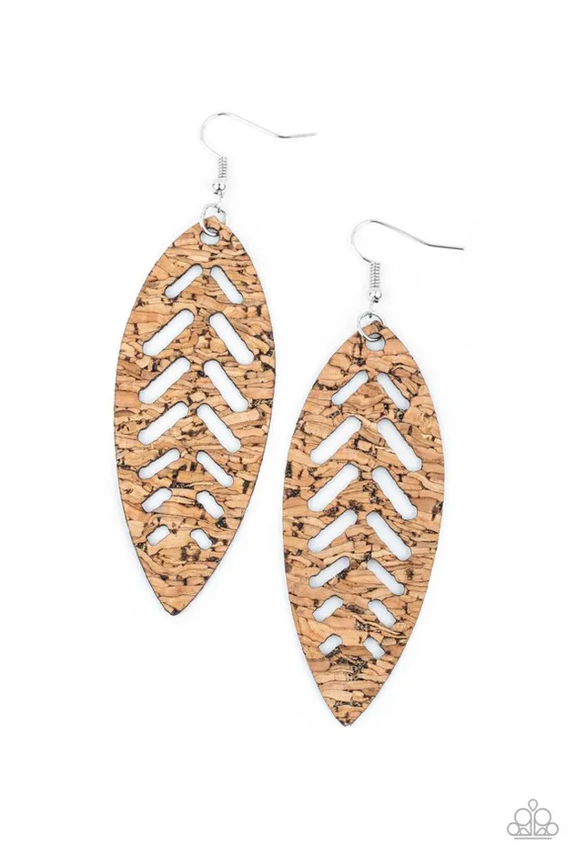 Paparazzi Earring Youre Such A CORK Paparazzi Jewelry Earrings