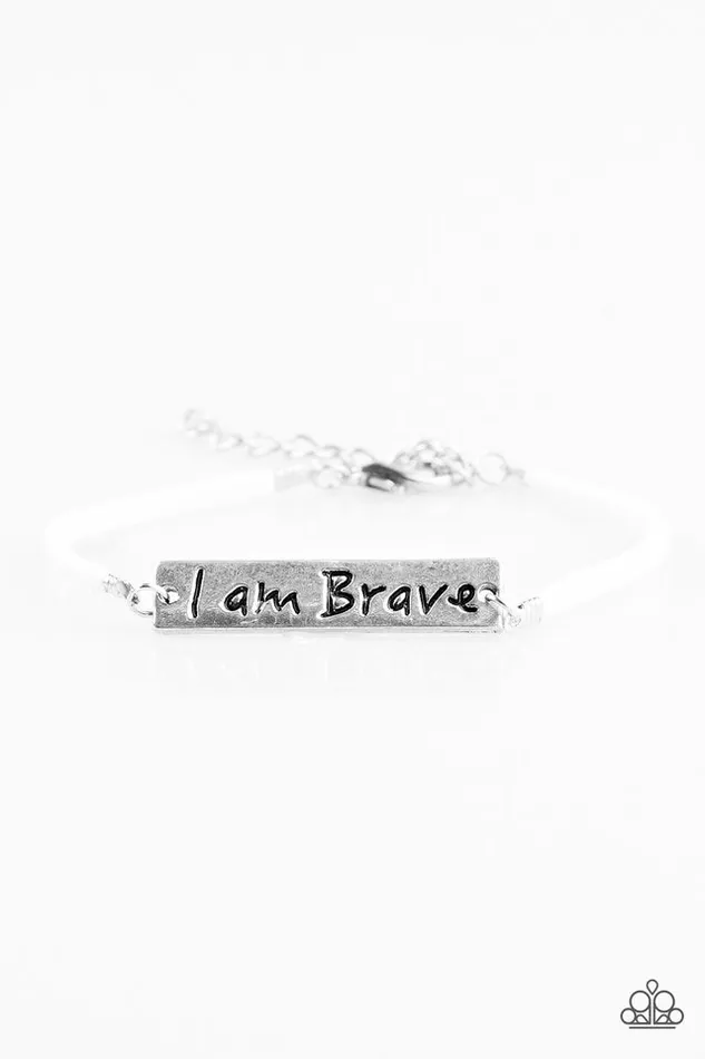 Paparazzi Jewelry Bracelets Paparazzi Bracelet Brave Spirit White