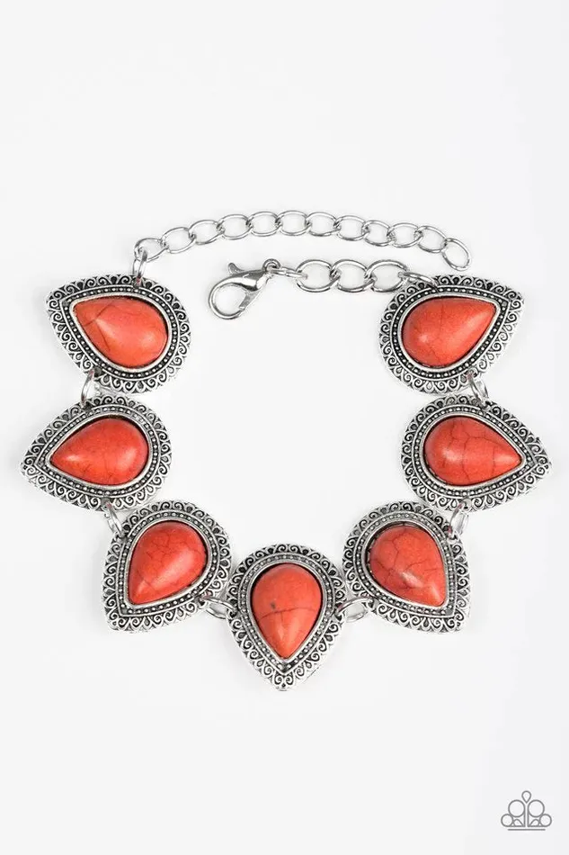 Paparazzi Jewelry Bracelets Paparazzi Bracelet Canyon Creek Orange