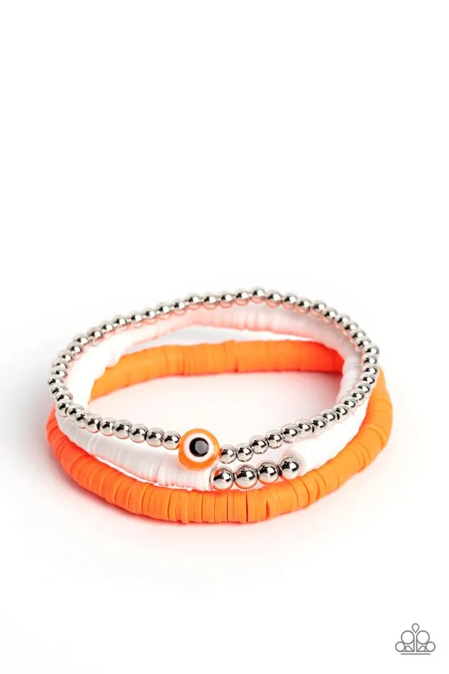 Paparazzi Jewelry Bracelets Paparazzi Bracelet EYE Have A Dream Orange Paparazzi Jewelry Bracelets Paparazzi Bracelet EYE Have A Dream Orange