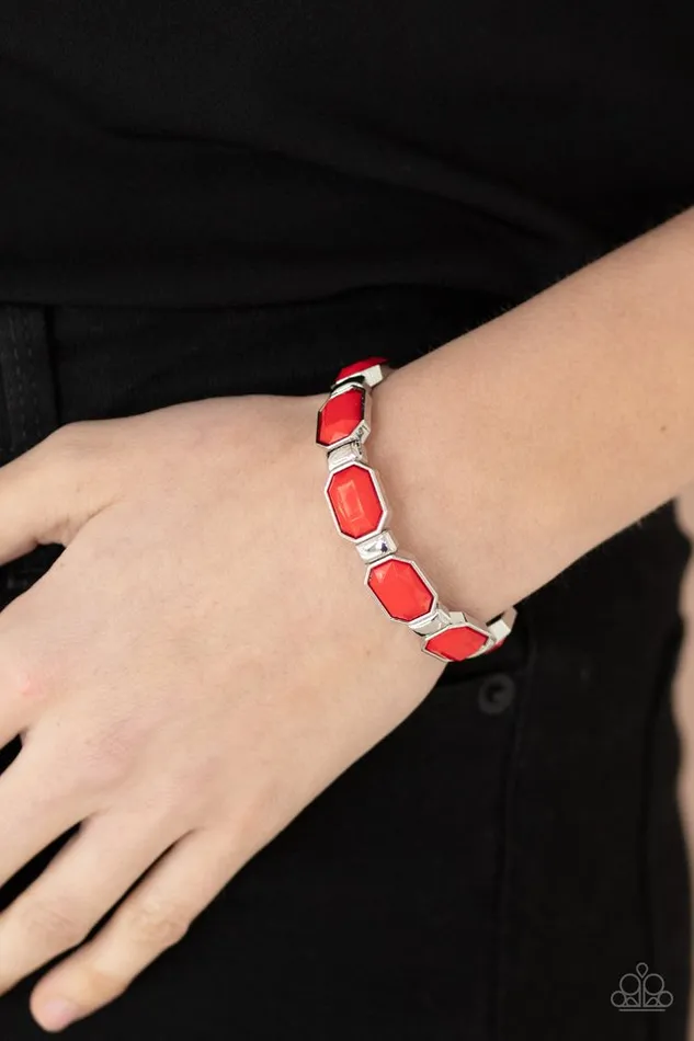 Paparazzi Jewelry Bracelets Paparazzi Bracelet Fashion Fable Red