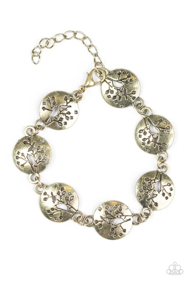Paparazzi Jewelry Bracelets Paparazzi Bracelet NEST In Peace Brass