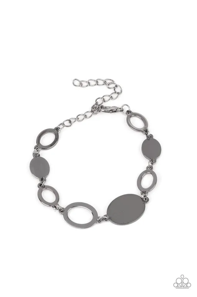 Paparazzi Jewelry Bracelets Paparazzi Bracelet OVAL and Out Black Paparazzi Jewelry Bracelets Paparazzi Bracelet OVAL and Out Black
