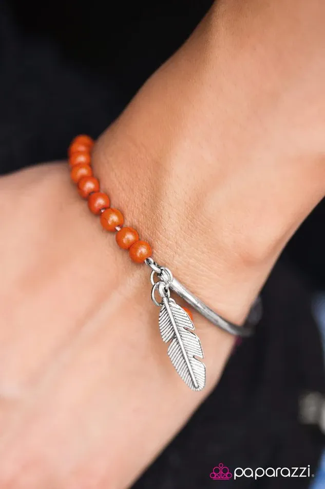 Paparazzi Jewelry Bracelets Paparazzi Bracelet Sky Cruiser Orange