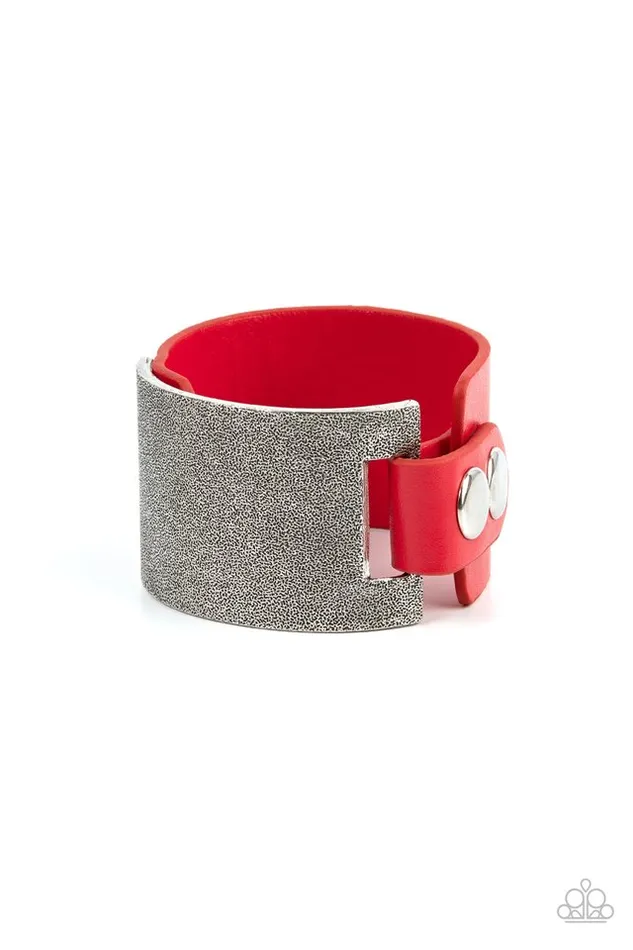 Paparazzi Jewelry Bracelets Paparazzi Bracelet Studded Synchronism Red Paparazzi Jewelry Bracelets Paparazzi Bracelet Studded Synchronism Red