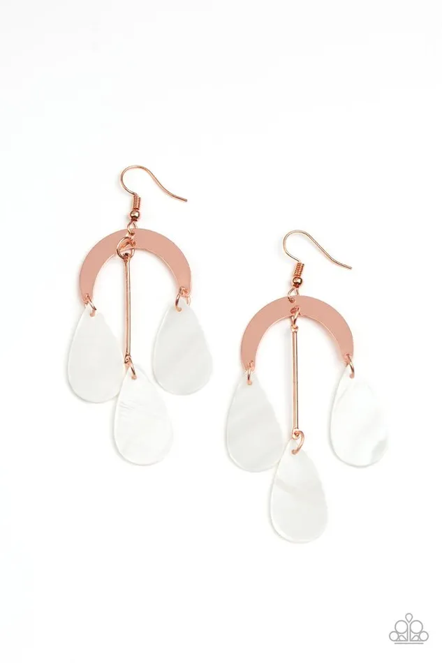 Paparazzi Jewelry Earrings Paparazzi Earring Atlantis Ambience Copper Paparazzi Jewelry Earrings Paparazzi Earring Atlantis Ambience Copper