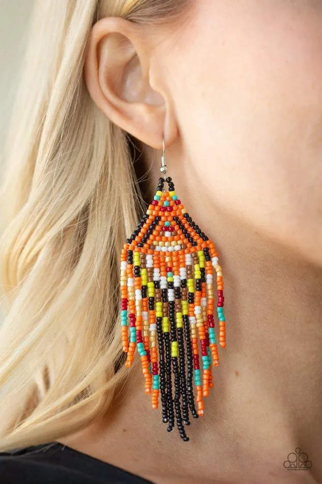 Paparazzi Jewelry Earrings Paparazzi Earring Boho Blast Black