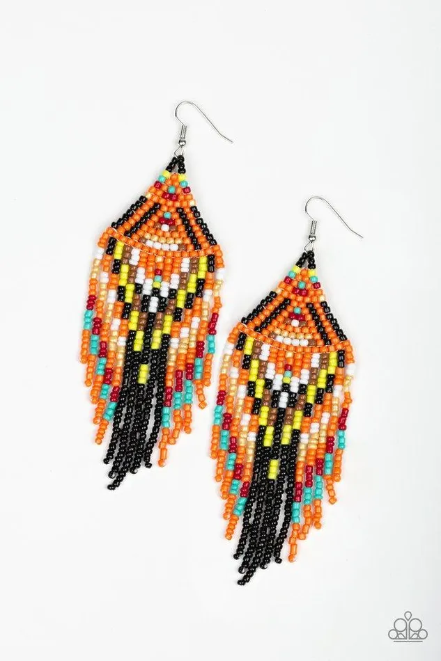 Paparazzi Jewelry Earrings Paparazzi Earring Boho Blast Black