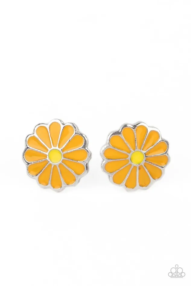 Paparazzi Jewelry Earrings Paparazzi Earring Budding Out Orange Paparazzi Jewelry Earrings Paparazzi Earring Budding Out Orange