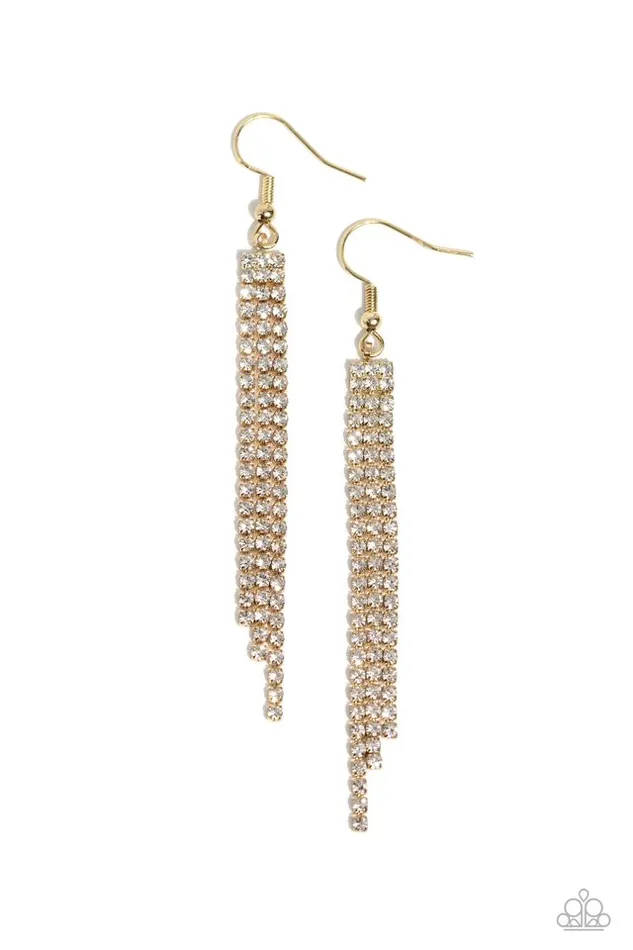 Paparazzi Jewelry Earrings Paparazzi Earring Candescently Couture Gold Paparazzi Jewelry Earrings Paparazzi Earring Candescently Couture Gold