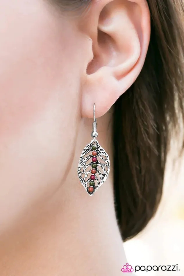 Paparazzi Jewelry Earrings Paparazzi Earring Doesnt Fall Far From The Tree Multi