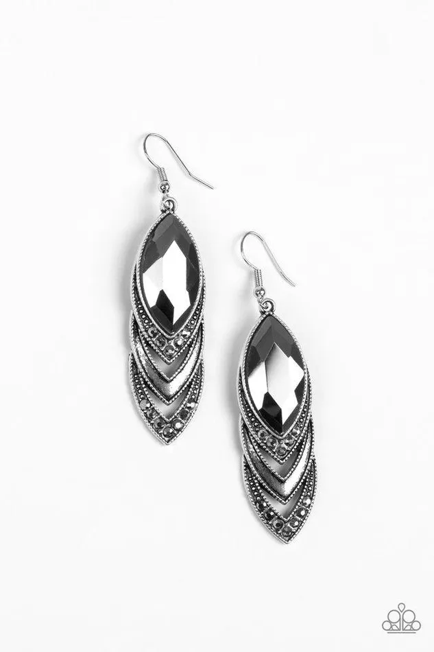 Paparazzi Jewelry Earrings Paparazzi Earring HighEnd Highness Silver
