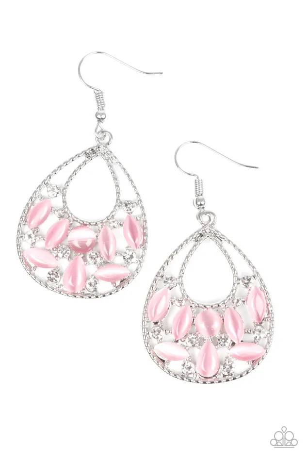 Paparazzi Jewelry Earrings Paparazzi Earring Just DEWing My Thing Pink