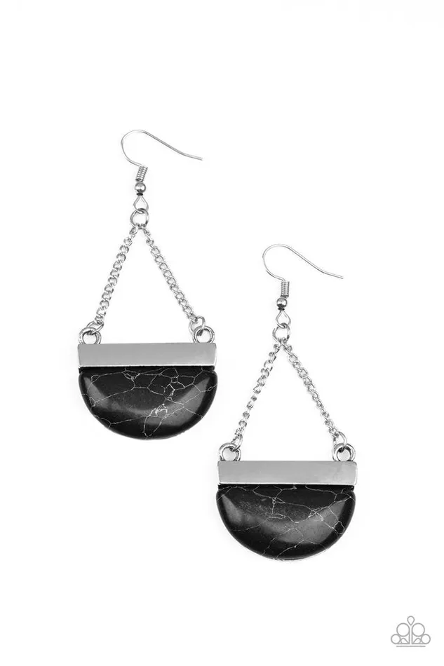 Paparazzi Jewelry Earrings Paparazzi Earring Mesa Mezzanine Black