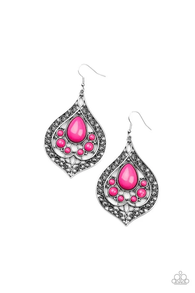 Paparazzi Jewelry Earrings Paparazzi Earring New Delhi Nouveau Pink Paparazzi Jewelry Earrings Paparazzi Earring New Delhi Nouveau Pink
