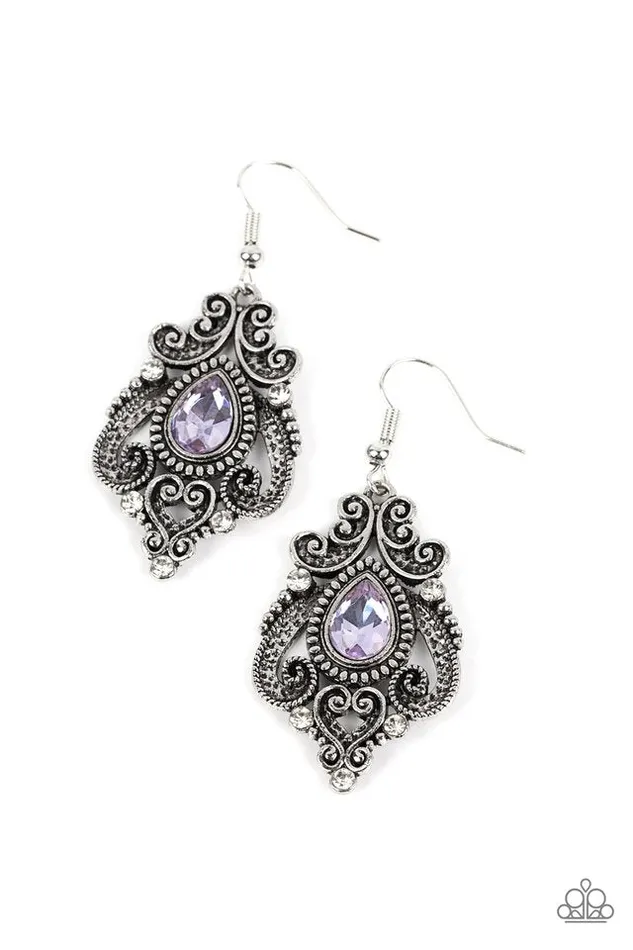 Paparazzi Jewelry Earrings Paparazzi Earring Palace Perfection Purple Paparazzi Jewelry Earrings Paparazzi Earring Palace Perfection Purple
