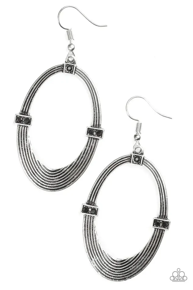 Paparazzi Jewelry Earrings Paparazzi Earring Radiantly Rural Black
