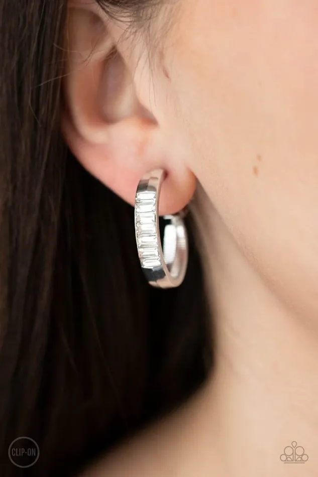 Paparazzi Jewelry Earrings Paparazzi Earring Ready Steady GLOW White