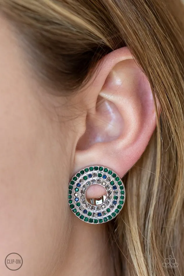 Paparazzi Jewelry Earrings Paparazzi Earring Spun Out On Shimmer Multi