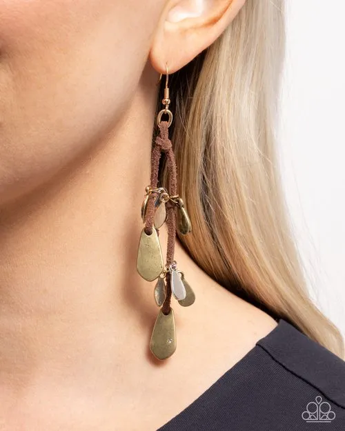 Paparazzi Jewelry Earrings Paparazzi Earring Sunset Suede