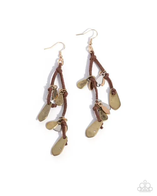 Paparazzi Jewelry Earrings Paparazzi Earring Sunset Suede Paparazzi Jewelry Earrings Paparazzi Earring Sunset Suede