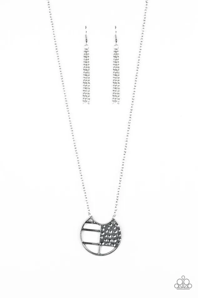 Paparazzi Jewelry Necklaces Paparazzi Necklace Abstract Aztec Silver Paparazzi Jewelry Necklaces Paparazzi Necklace Abstract Aztec Silver