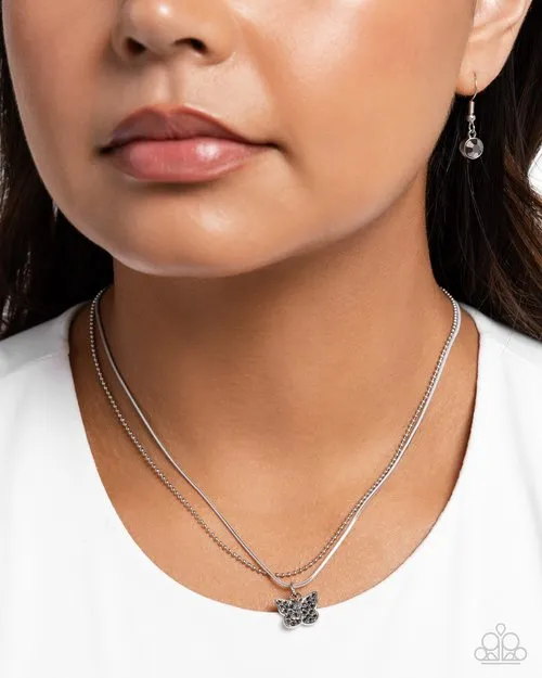 Paparazzi Jewelry Necklaces Paparazzi Necklace Adorable Ascension Silver