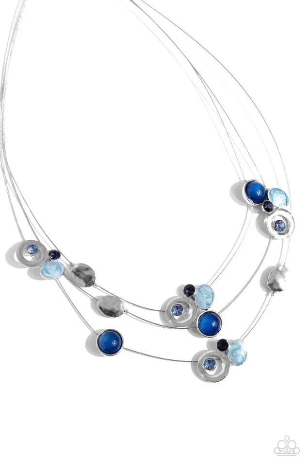 Paparazzi Jewelry Necklaces Paparazzi Necklace Affectionate Array Blue Paparazzi Jewelry Necklaces Paparazzi Necklace Affectionate Array Blue