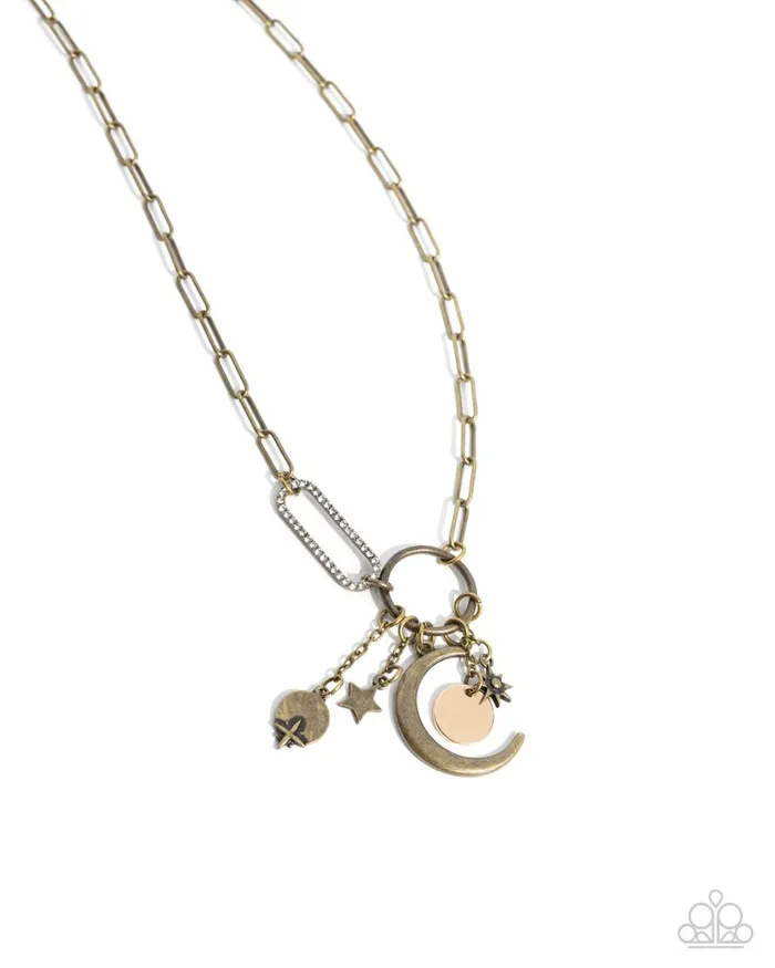 Paparazzi Jewelry Necklaces Paparazzi Necklace Astral Ambience Brass Paparazzi Jewelry Necklaces Paparazzi Necklace Astral Ambience Brass