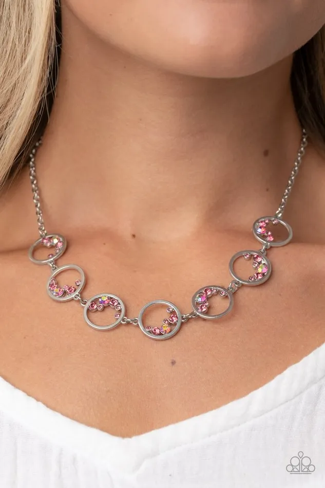 Paparazzi Jewelry Necklaces Paparazzi Necklace Blissfully Bubbly Pink