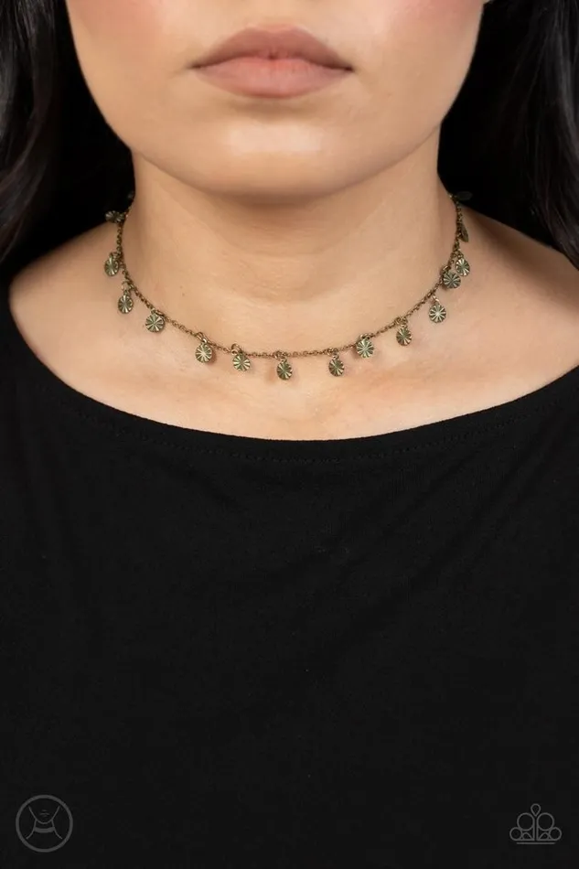 Paparazzi Jewelry Necklaces Paparazzi Necklace Chiming Charmer Brass
