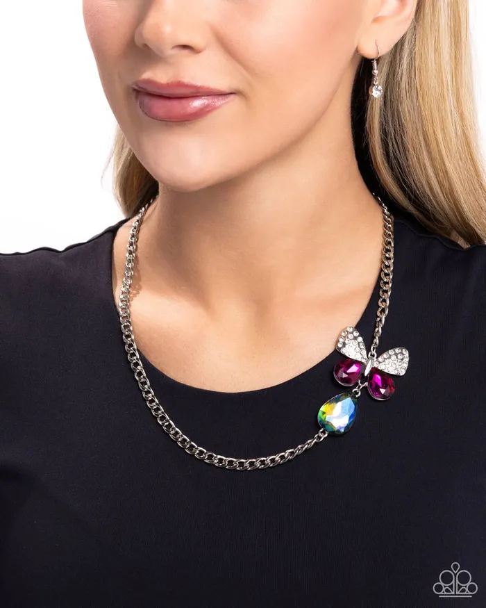 Paparazzi Jewelry Necklaces Paparazzi Necklace Fluttering Finesse Multi
