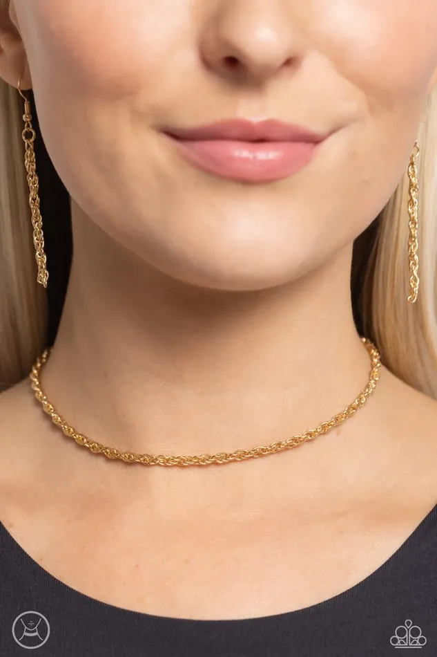 Paparazzi Jewelry Necklaces Paparazzi Necklace Glimmer of ROPE Gold