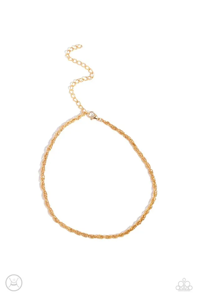 Paparazzi Jewelry Necklaces Paparazzi Necklace Glimmer of ROPE Gold Paparazzi Jewelry Necklaces Paparazzi Necklace Glimmer of ROPE Gold