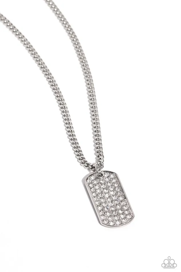 Paparazzi Jewelry Necklaces Paparazzi Necklace Glitzy Gauge White Paparazzi Jewelry Necklaces Paparazzi Necklace Glitzy Gauge White