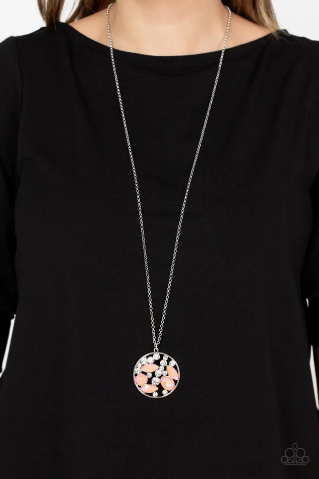 Paparazzi Jewelry Necklaces Paparazzi Necklace Iridescently Influential Orange