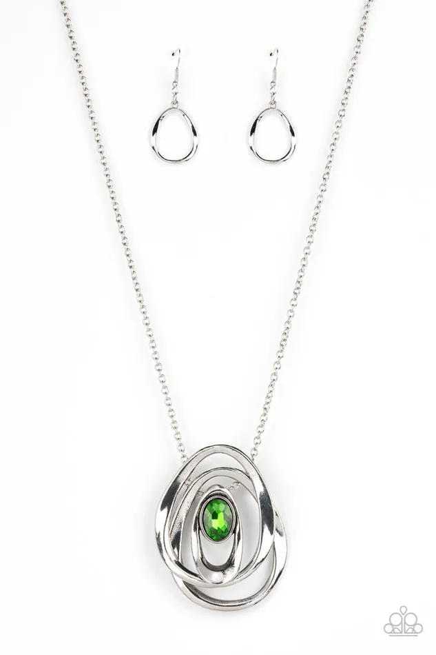 Paparazzi Jewelry Necklaces Paparazzi Necklace Luminous Labyrinth Green Paparazzi Jewelry Necklaces Paparazzi Necklace Luminous Labyrinth Green