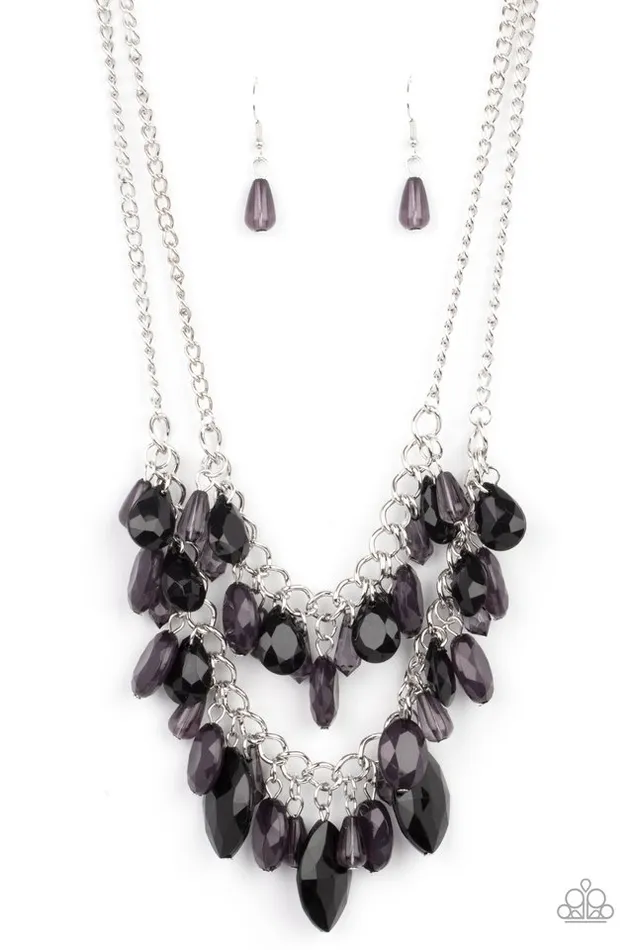 Paparazzi Jewelry Necklaces Paparazzi Necklace Midsummer Mixer Black Paparazzi Jewelry Necklaces Paparazzi Necklace Midsummer Mixer Black